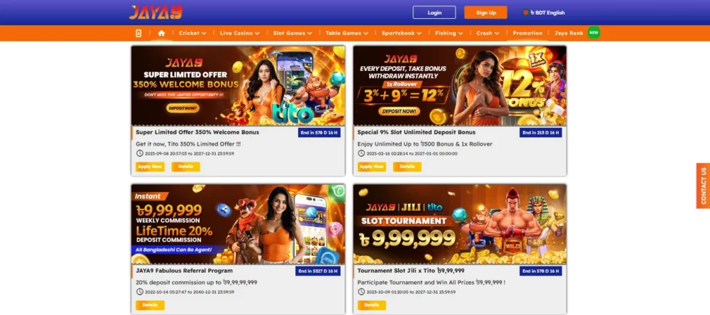 Joya 9 Welcome Bonus and Promotions Overview